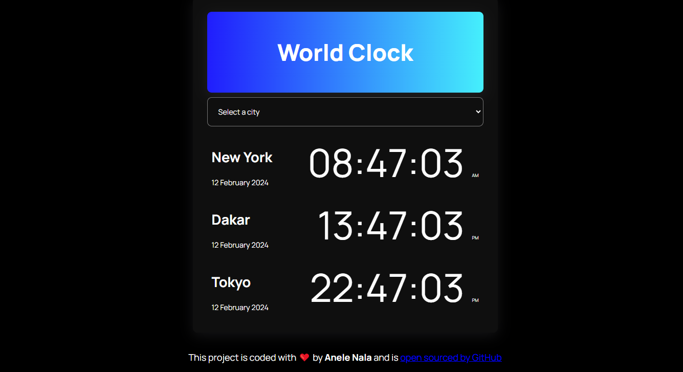 World Clock App